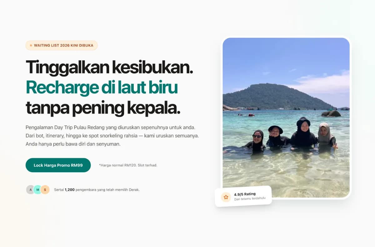 Daytrip Pulau Redang